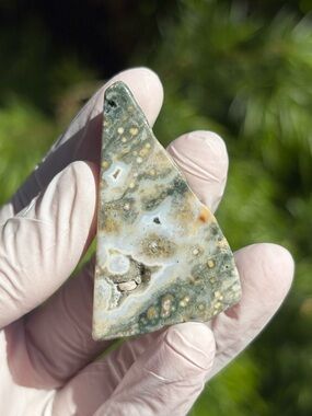 Small Ocean Jasper Freeform with Druzy